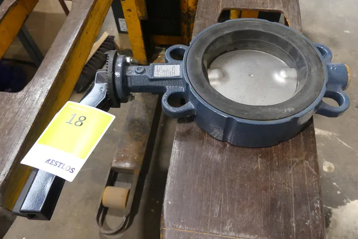 EBRO Absperrklappe mit Handhebel DN125 / Z011-A, PN 6/10/16, EPDM